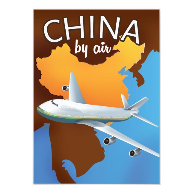 Foto Afiche de China por viaje aéreo (Frente)