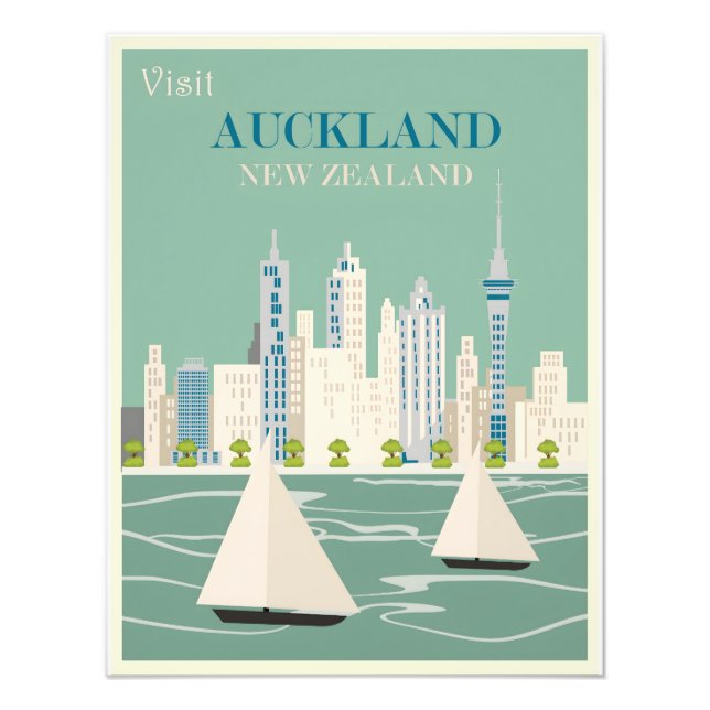 Foto Afiche de la época de Auckland (Frente)