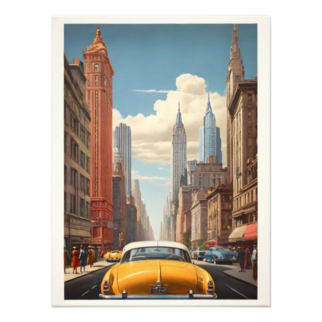 Foto Afiche de la época de Nueva York (Frente)
