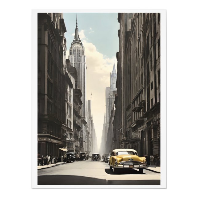 Foto Afiche de la época de Nueva York (Frente)