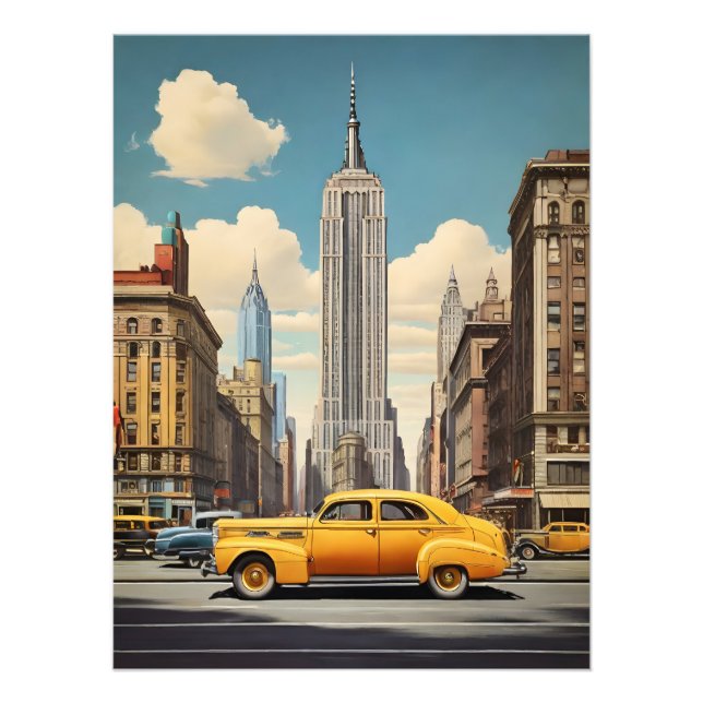 Foto Afiche de la época de Nueva York (Frente)