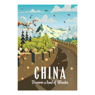 Foto Afiche de la Gran Muralla de China para viajes