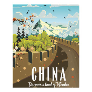 Foto Afiche de la Gran Muralla de China para viajes