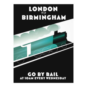 Foto Afiche de tren de Londres a Birmingham
