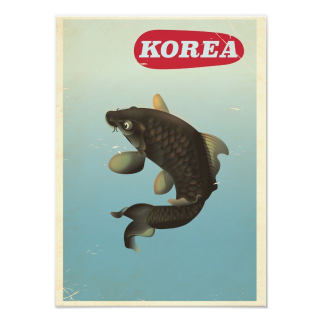 Foto Afiche de viaje al estilo de Koi (Frente)