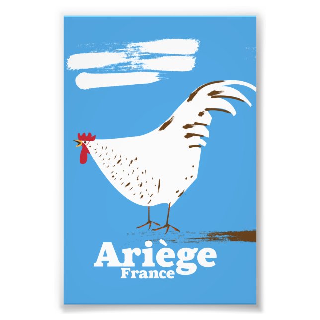 Foto Afiche de viaje de Ariège France. (Frente)