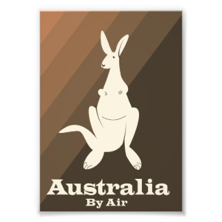 Foto Afiche de viaje de Australia por Air Kangaroo.