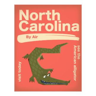 Foto afiche de viaje de Carolina del Norte
