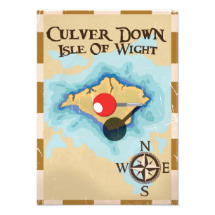 Foto Afiche de viaje de Culver Down Isle of wie England