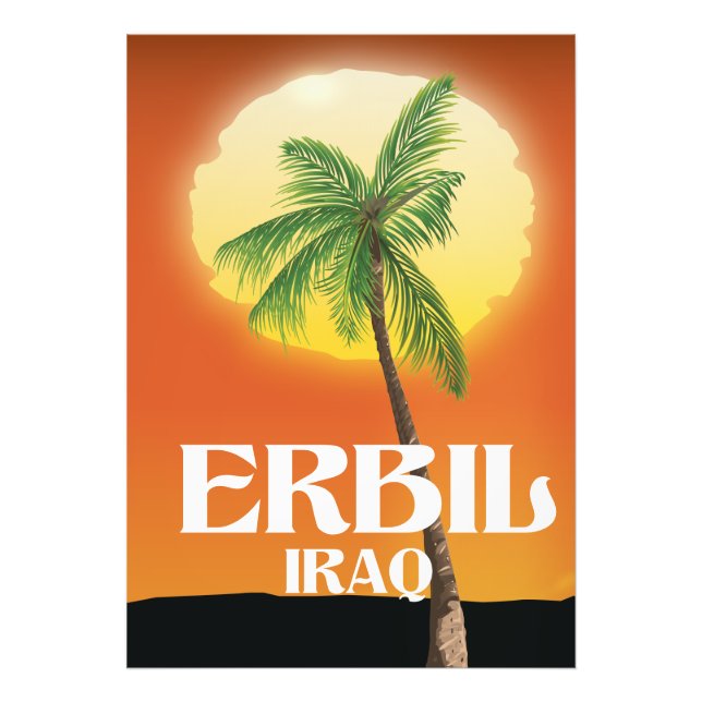 Foto Afiche de viaje de Erbil Iraq (Frente)
