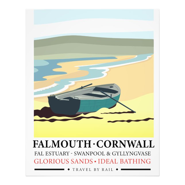 Foto Afiche de viaje de Falmouth Cornwall (Frente)