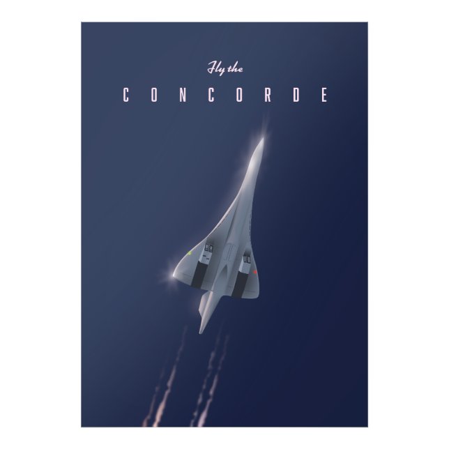 Foto Afiche de viaje de Fly The Concorde (Frente)
