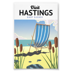 Foto Afiche de viaje de Hastings East Sussex beach