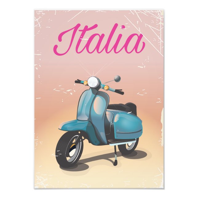 Foto Afiche de viaje de Italia Scooter (Frente)