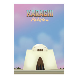 Foto Afiche de viaje de Karachi en Pakistán