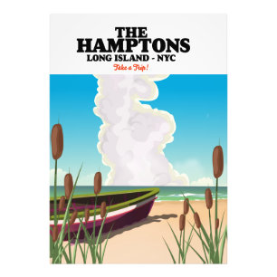 Foto Afiche de viaje de la Isla Hamptons Long NYC.