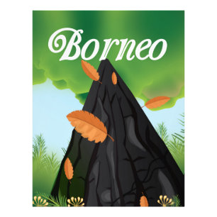 Foto Afiche de viaje de la selva tropical de Borneo