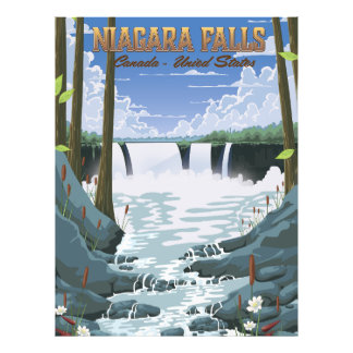 Foto Afiche de viaje de las cataratas del Niágara