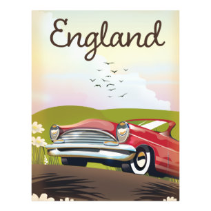 Foto Afiche de viaje de Motor City Detroit Michigan.