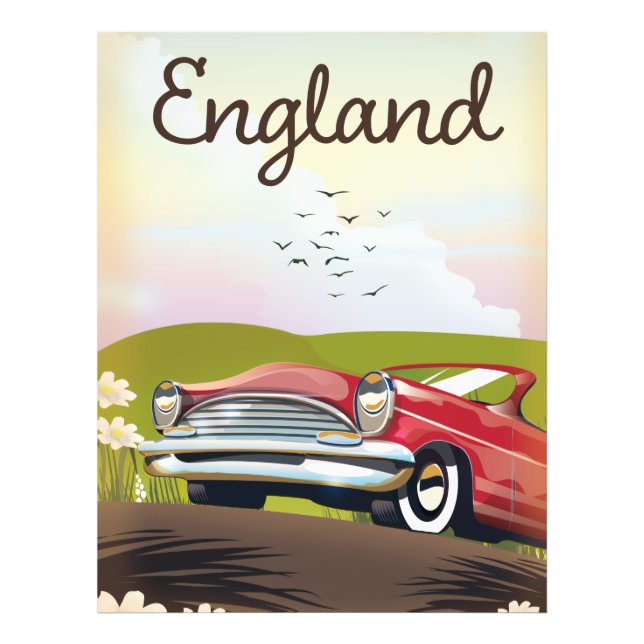 Foto Afiche de viaje de Motor City Detroit Michigan. (Frente)