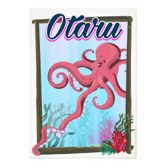 Foto Afiche de viaje de Otaru Japan Squid