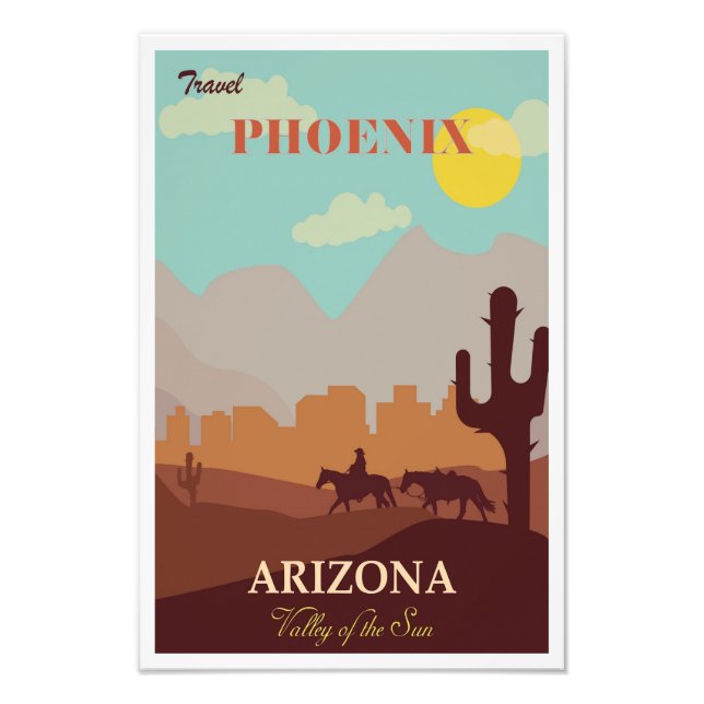 Foto Afiche de viaje de Phoenix Arizona (Frente)