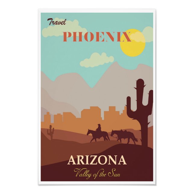 Foto Afiche de viaje de Phoenix Arizona (Frente)