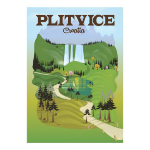 Foto Afiche de viaje de Plitvice Croatia