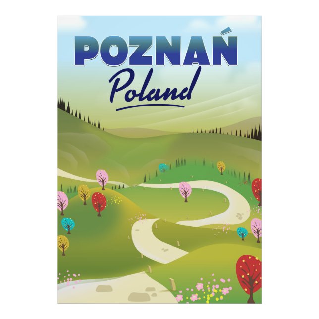 Foto Afiche de viaje de Poznań Poland. (Frente)