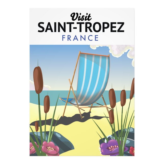 Foto Afiche de viaje de Saint-Tropez France (Frente)