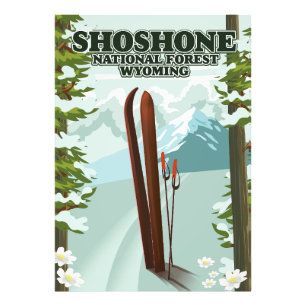 Foto Afiche de viaje de Shoshone National Forest Ski