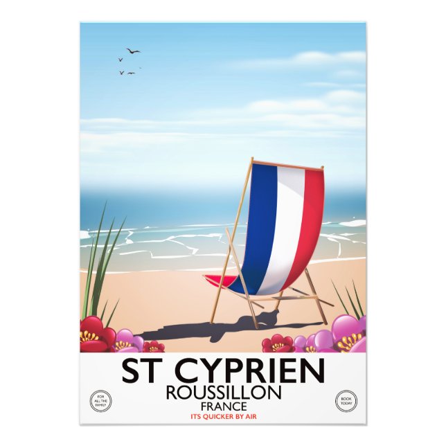 Foto Afiche de viaje de St Cyprien, Roussillon France (Frente)