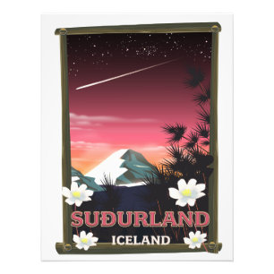 Foto Afiche de viaje de Suðurland Islandia