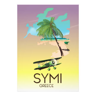 Foto Afiche de viaje de Symi Grecia