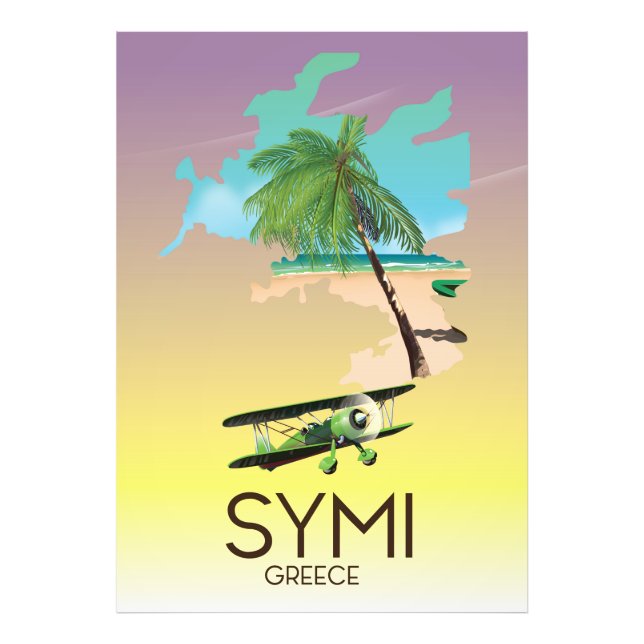Foto Afiche de viaje de Symi Grecia (Frente)