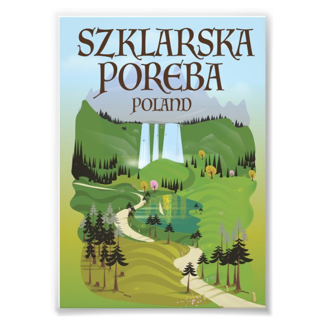 Foto Afiche de viaje de Szklarska Poreba ‎ Polonia (Frente)