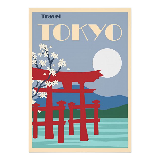 Foto Afiche de viaje de Tokio (Frente)
