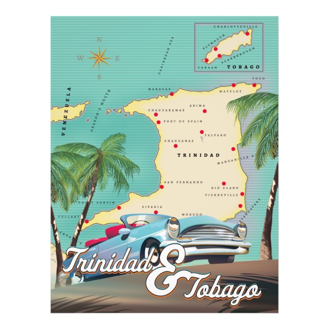 Foto Afiche de viaje de Trinidad y Tobago (Frente)