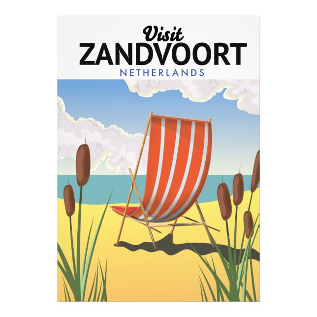 Foto Afiche de viaje de Zandvoort Países Bajos (Frente)