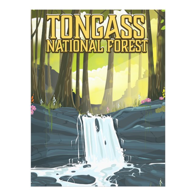 Foto Afiche de viaje del Bosque Nacional de Tongass (Frente)