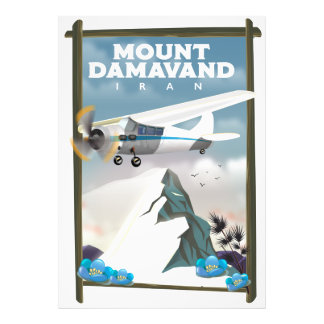 Foto Afiche de viaje del Monte Damavand Irán.