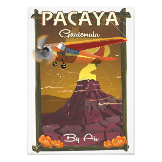 Foto Afiche de viaje del volcán Pacaya Guatemala