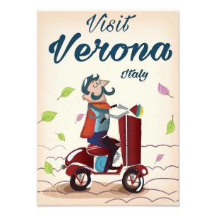 Foto Afiche de viaje en motocicleta de Verona