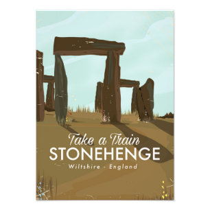 Foto Afiche de viaje en tren Stonehenge Wiltshire