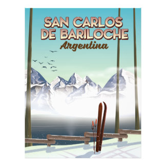 Foto Afiche de viaje para esquí de San Carlos de Barilo