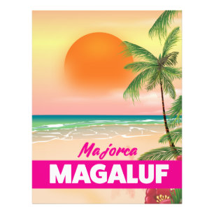 Foto Afiche de viaje por la playa de Magaluf Mallorca
