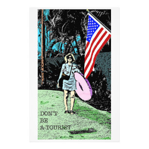 Foto Afiche de viaje retro personalizado