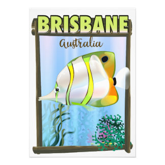 Foto Afiche de viaje tropical de Brisbane Australia