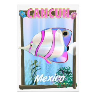 Foto Afiche de viaje tropical de Cancún