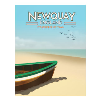 Foto Afiche de viaje vacacional del Newquay England